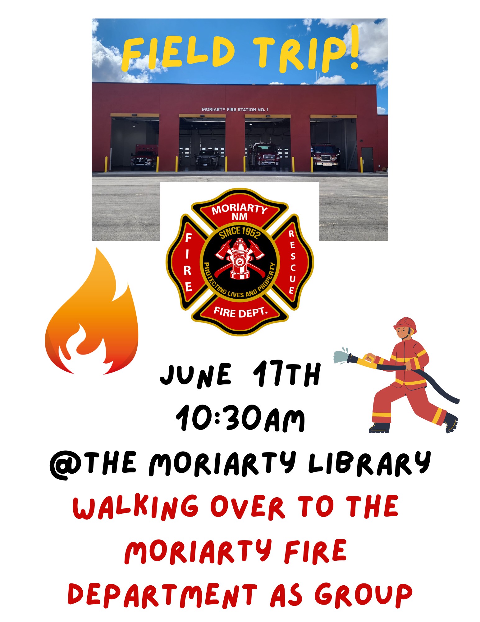 FIELD TRIP TO MORIARTY FIRE DEPARTMENT image